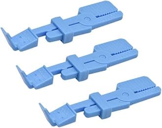Angzhili 3 Pcs Dental X Ray Film Holder,Intraoral Film Clip Holder(Blue)