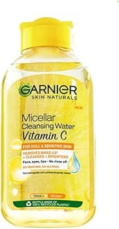 Vitamin C Micellar Cleansing Water For Dull Skin | Make-Up Remover & Cleanser - Removes makeup, dirt & impurities & Brightens Skin | Just Pour, Press & Swipe | 125ml