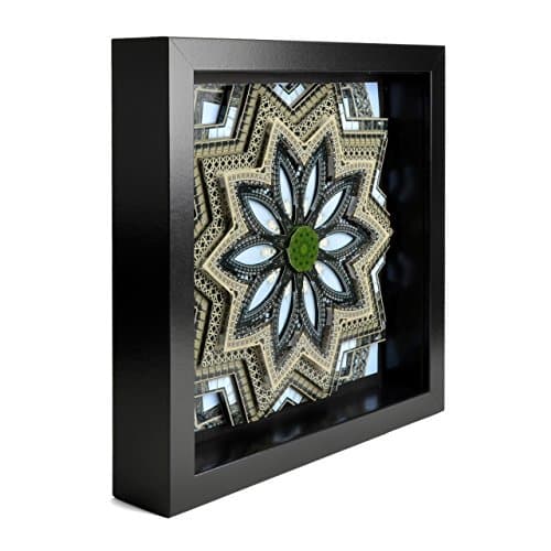 KaleidEscapes 3D Paper Sculpture Framed Shadow Box, Eiffel Tower