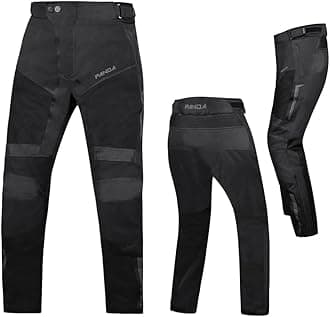 Motorcycle Pant for Men & Women Waterproof CE Armored Cordura Overpants Enduro Dual Sports Motocross ATV Cargo Touring Pants | 3XL Black