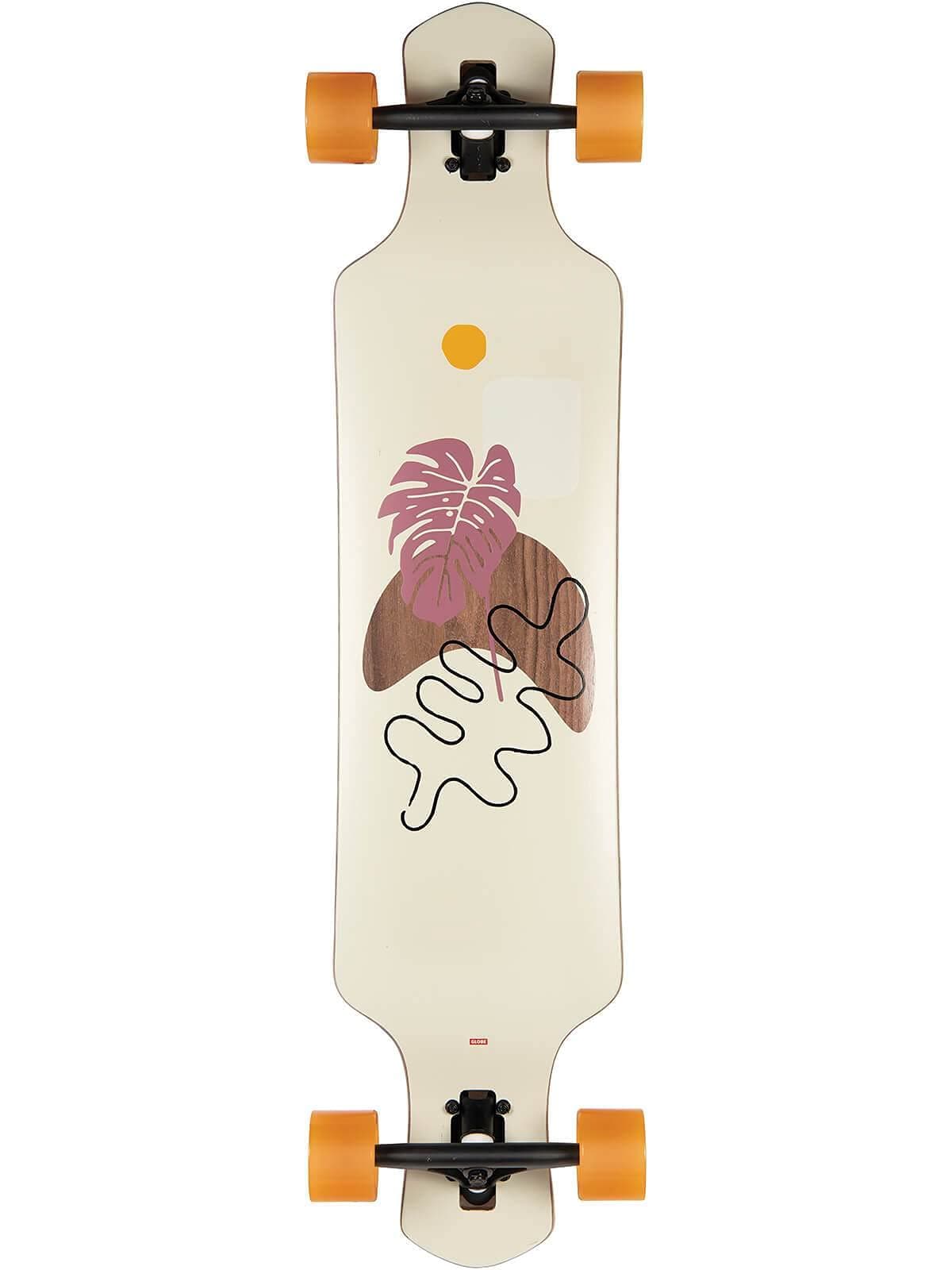 Geminon 40 Rock Pre-Built Longboard Complete - Walnut/Monstera
