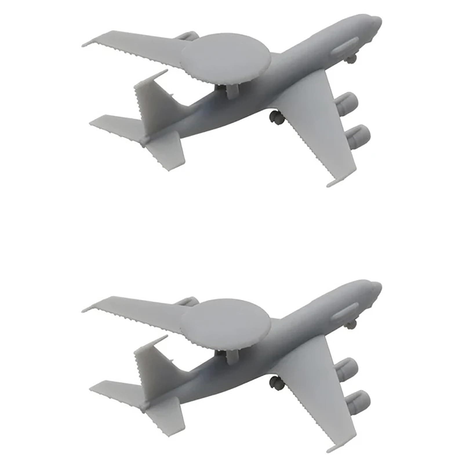2PCS E-3 DIY Model 1/2000 1/700 1/400 1/350 Scale Early Warning Aircraft Model Uncolored Air-Early Alarm Plane with Landing Gear Military Model(1/400(115mm))