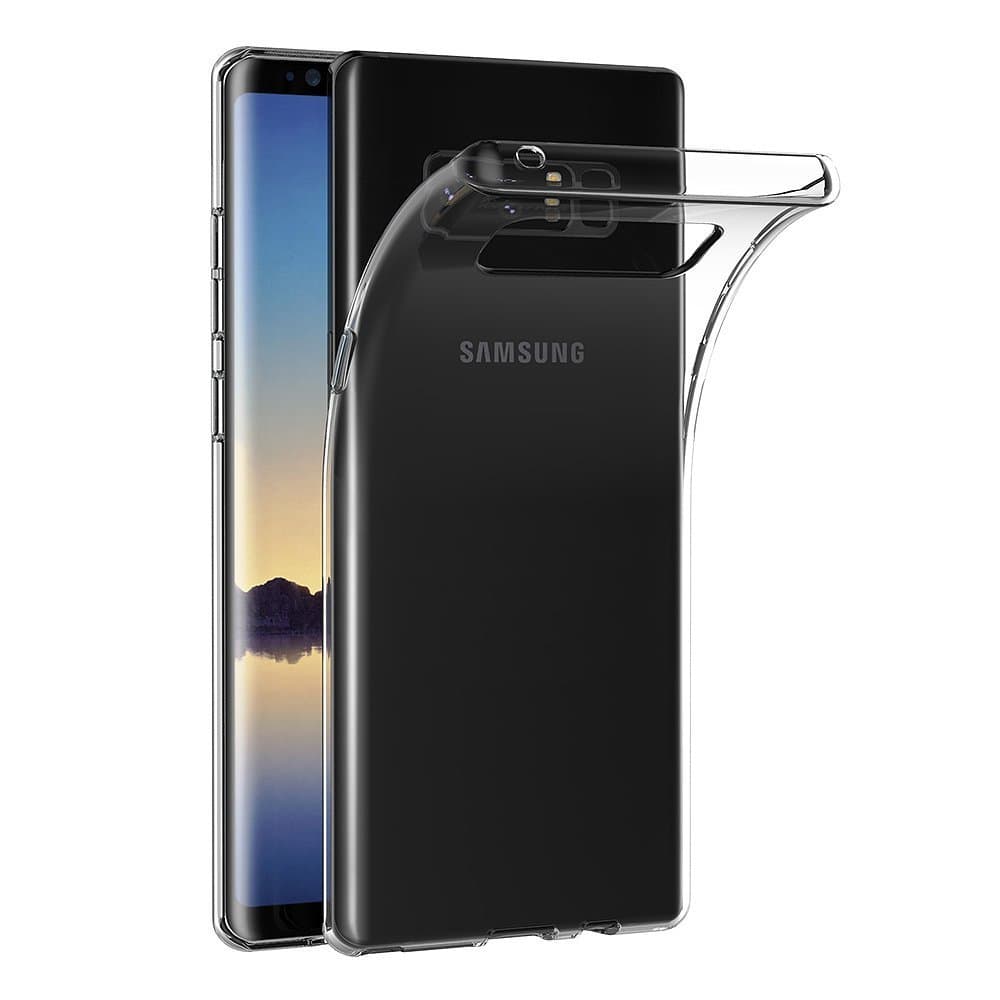 Case for Samsung Galaxy Note 8 (6.3 inch) Soft TPU Rubber Gel Bumper Transparent Back Cover