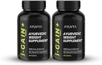- Ayuvya i-Gain+ Combo| i-Gain+ Helps In Improving Appetite, Digestion, Nutrient Absorption| Supports Natural & Healthy Weight Gain | As Seen On Shark Tank