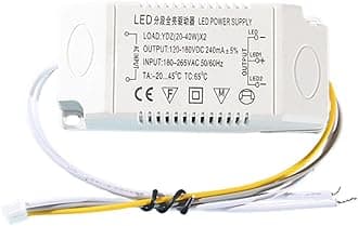 LED Driver, External Power Supply,Electronic Transformer Constant Current,Lighting Transformer Drivers,for various lighting applications,12-24W/24-36W/36-50W(（25-40） W*2)