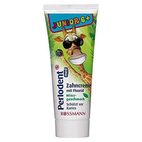 Perlodent Med junior toothpaste with fluoride, 75 ml, mint
