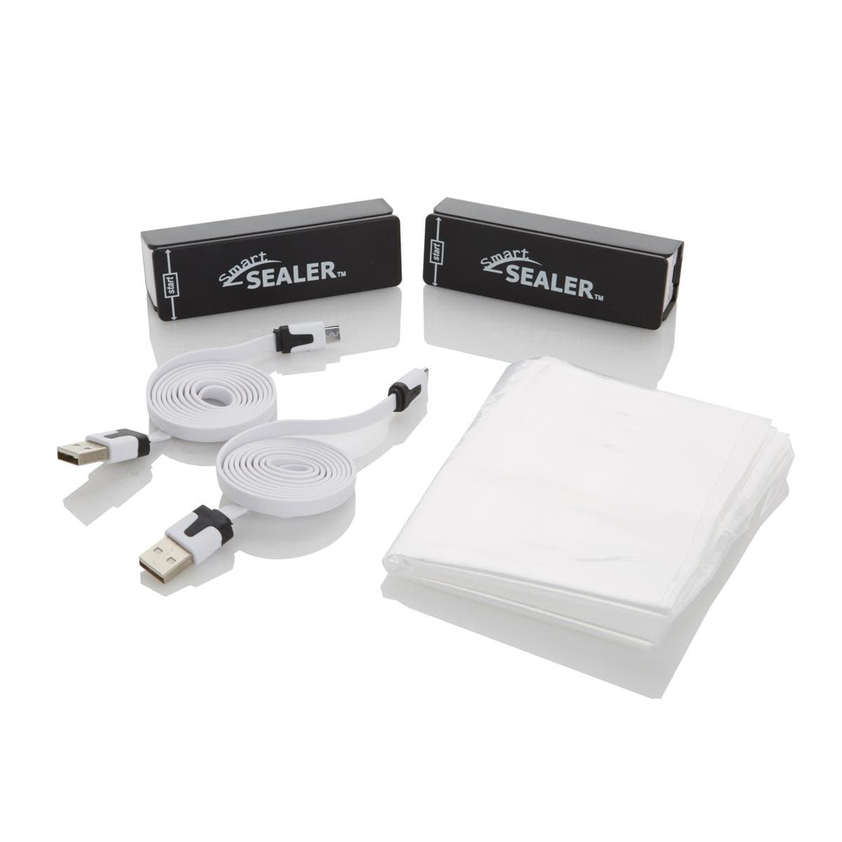 USB Rechargeable Storage Bag Sealer 2-pack (Black)