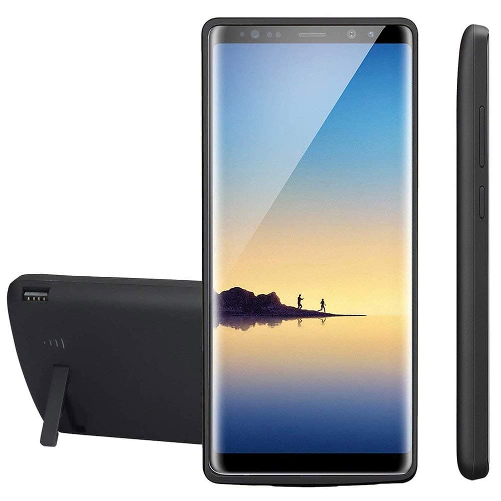Lvozize Battery Case for Samsung Galaxy Note 8,6500mAh External Rechargeable Charging Case Power Bank,Ultra Slim Portable Charger Protective Cover-Black