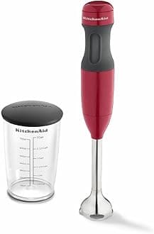 KitchenAid KHB1231 2-Speed Hand Blender, Empire Red - KHB1231ER (Renewed)