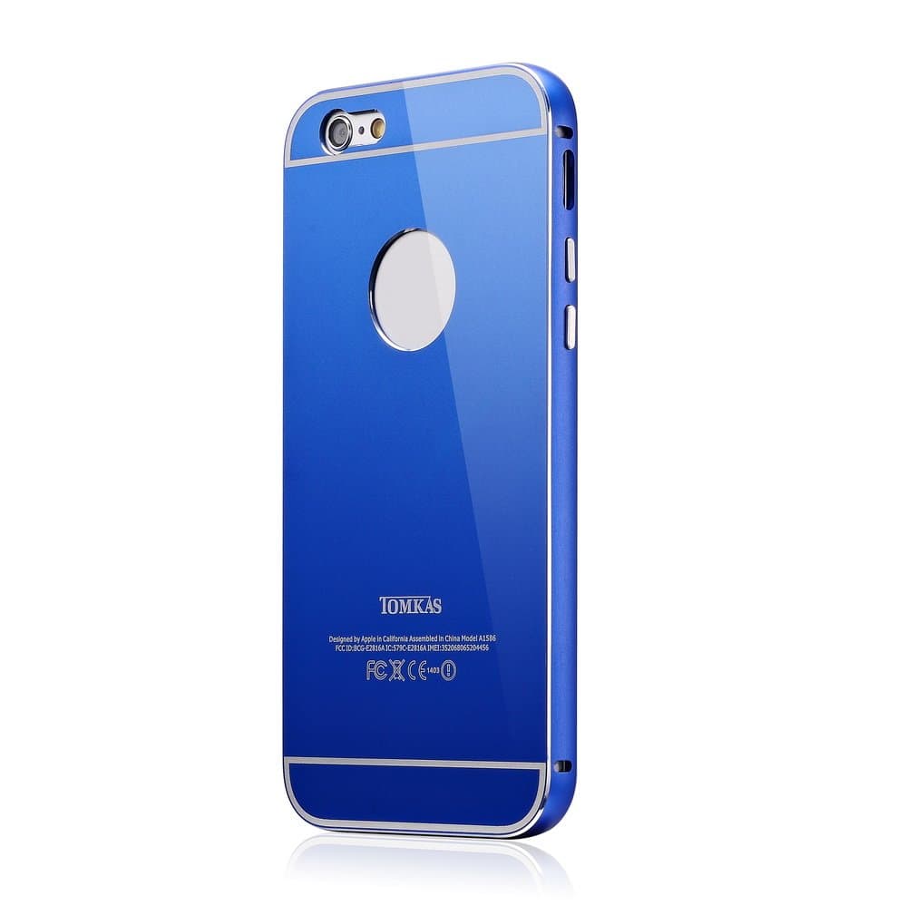 iPhone 6 Plus & 6S Plus:2016 Full metal ultra thin aluminium case for iphone 6 Plus & 6S Plus (Blue)