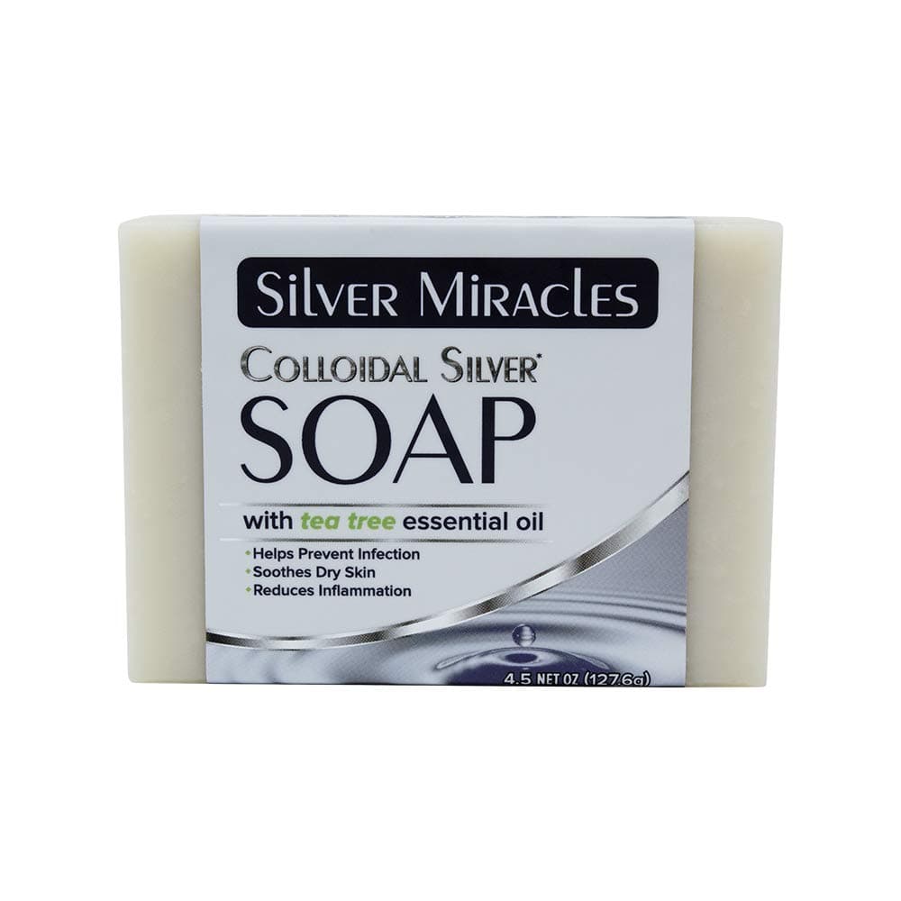 Colloidal Silver Soap with Tea Tree essential oil