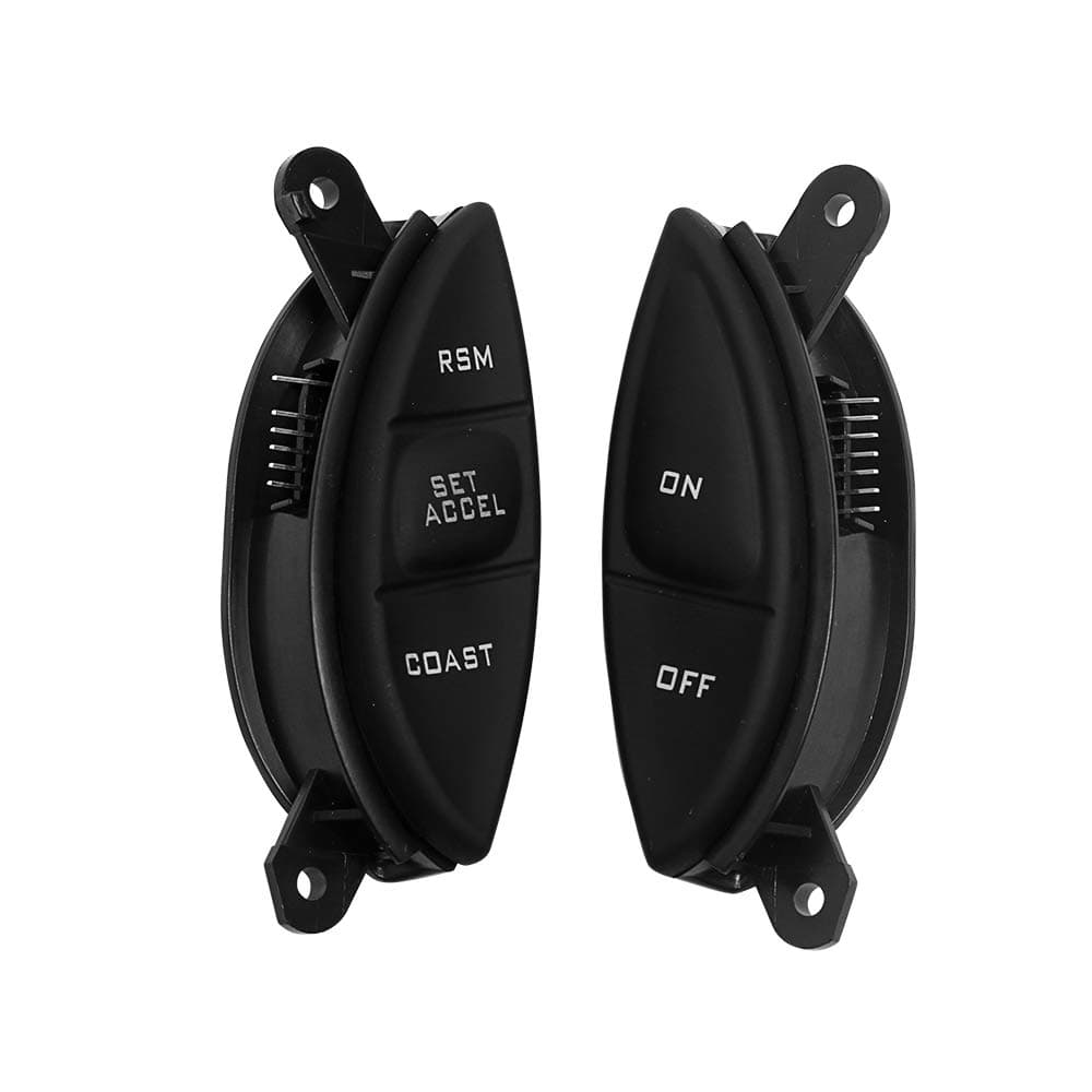 BASIKER Steering Wheel Cruise Control Switch Button Fit for 1998-2005 Ford Explorer Ford Ranger Mercury Mazda Perfect Replacement OEM SW-5928 F87Z9C888BB F87A9D809BA