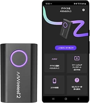 AAWireless 2 Wireless Adapter Toggle - Convert Wired Android Auto to Wireless - Multi-Function Button - Easy Plug and Play Setup - Smooth Connection via Bluetooth - Android Auto