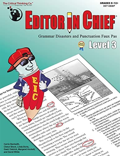 The Critical Thinking Editor In Chief Level 3 School Workbook