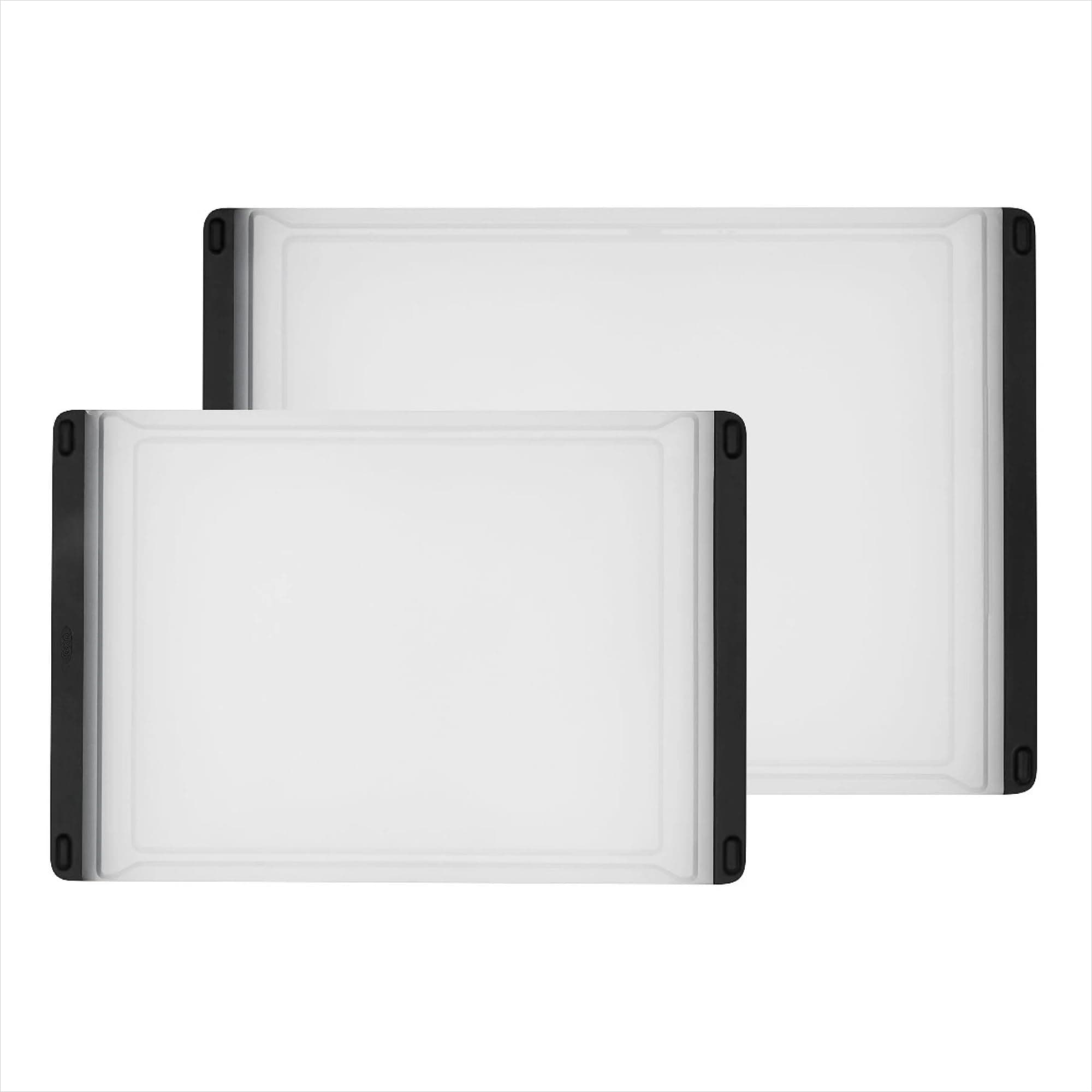 Good Grips 2-Piece Plastic Cutting Board Set (Pack of 1),Clear