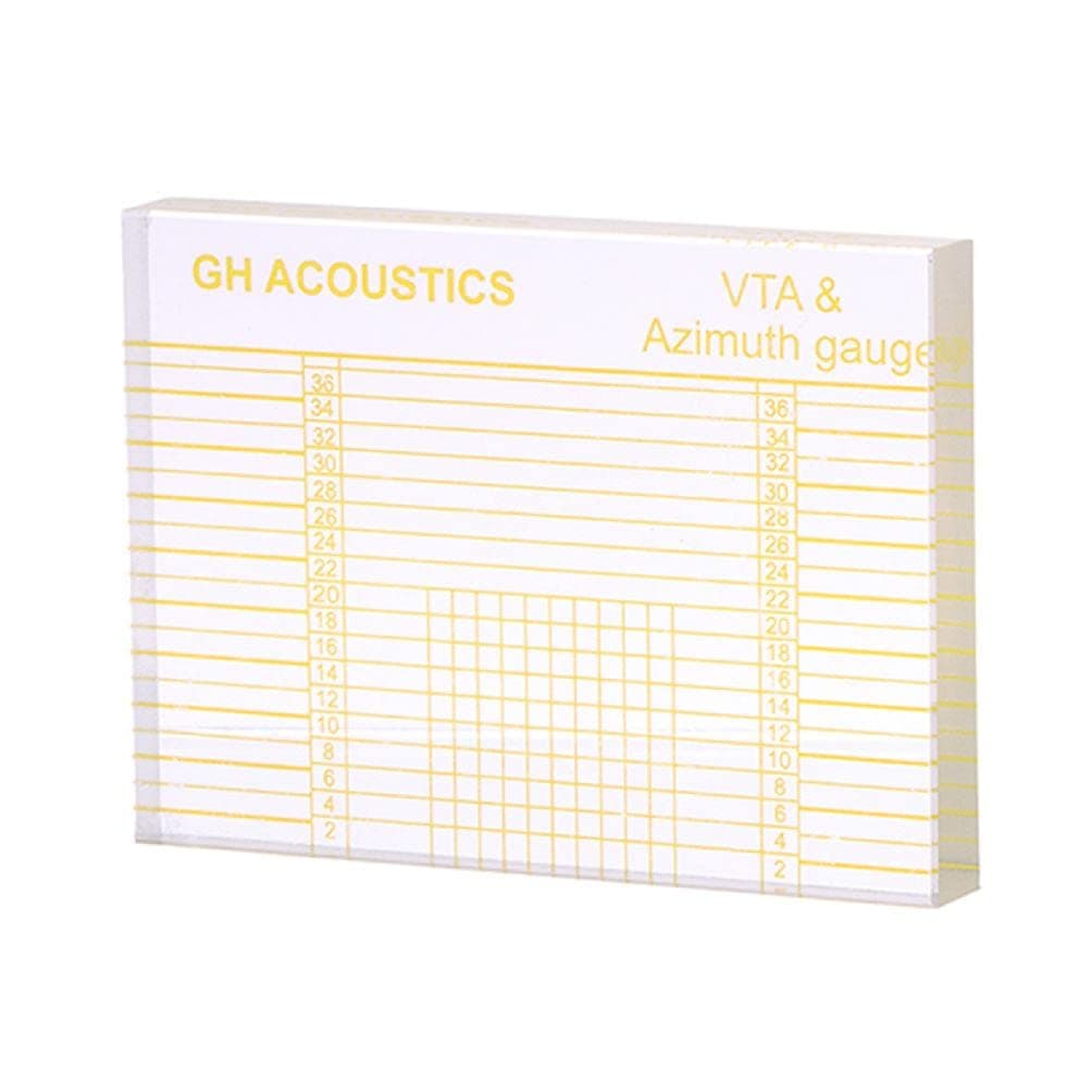 Professional For Tonearm VTA Cartridge Azimuth Alignment Ruler Headshell Alignment Block Quality Acrylic Materi Vta Azimuth Ruler