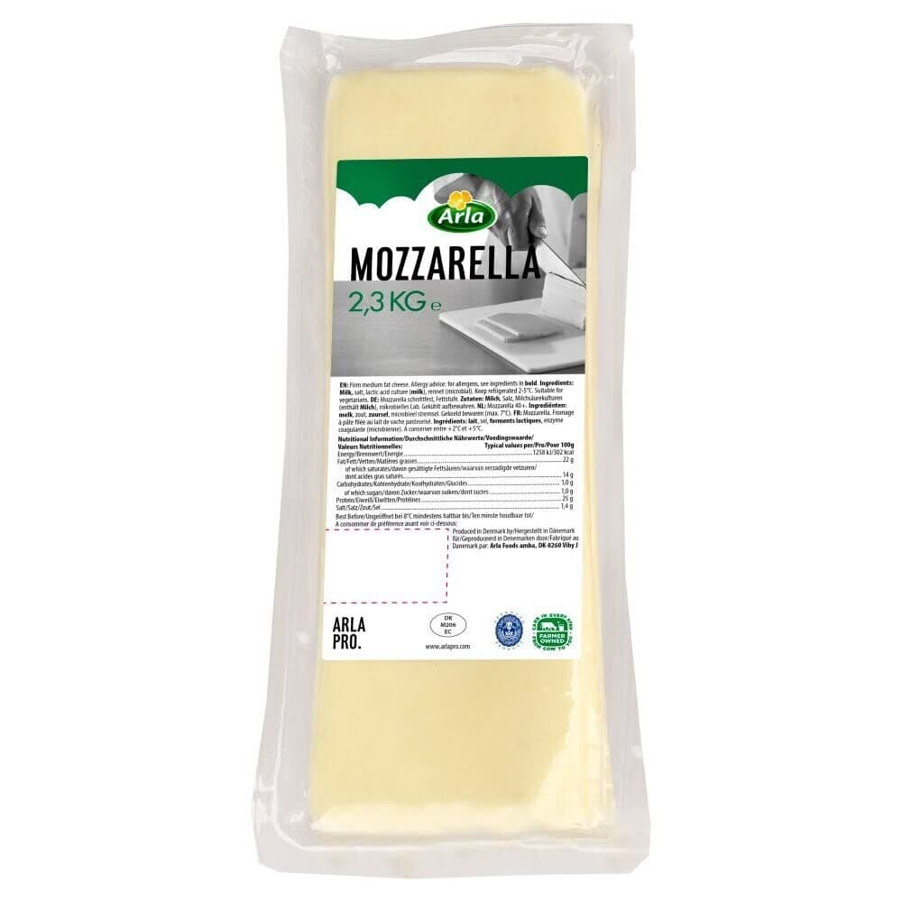 Mozzarella Cheese Block - 1x2.3kg