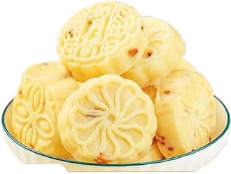 Sugar free milk mooncake, Chinese cheese moon cake, Mid-Autumn Festival moon cake gift package, instant cranberry fruit cake, milk sugar, Dim sum, nutritious breakfast (4 Flavor Mix,12 packs)