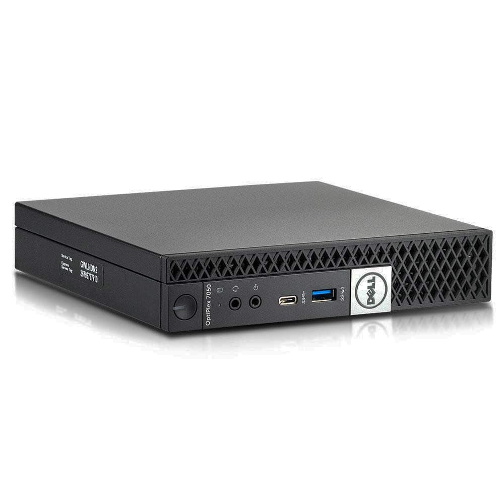 Dell OptiPlex 7050 Micro Computer, Intel Quad Core i5-6500T up to 3.1GHz, 16G DDR4, 256G SSD, Windows 11 Pro 64 Bit (Renewed)