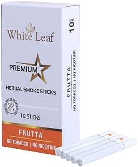 Premium Herbal Ayurvedic Herbs Cigarettes Frutta Flavoured(Pack Of 10) 100% Tobacco Free And Nicotine Free |Made With Ayurveda Natural Herbs Clove, Tulsi, Cinnamon & Green Tea