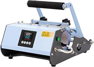 Craft Express 110 V Tumbler Heat Press Machine Blue Mug Press Machine for 30 OZ 20 OZ 16 OZ Straight Sublimation Blanks Skinny Tumbler 15 OZ 11 OZ Sublimation Ceramic Mugs Heat Transfer Print