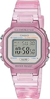LA20WH Series | Women's Digital Watch | Water Resistant | LED Light | Auto Calendar | Date Display | 1/100 SEC Stopwatch | Regular Time Keeping (HR, Min, SEC, PM, Date, Day) | 5 Yr Batt