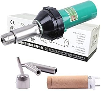 LESITE 110V 1600W CE Approved Hot Air Plastic Welding Gun Kit for PP/PE/PVC Welding (Kit C)