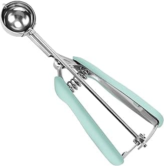 Small Cookie Scoop 1 Tbsp, Size #60 Cookie Dough Scoop, 1 Tablespoon Cookie Scoop for Baking, Mint, Spring-Loaded Scoop, Comfortable Grip