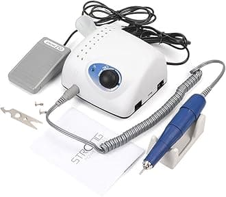 35000RPM Nail Drill Machine Strong 210 105L 65W Manicure Pedicure Nail Gel Polishing Device Strong Grinding Nail Drill Bits Set