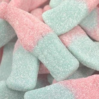Giant Fizzy Bubblegum Bottles 500g Share Bag by The Gourmet Sweet Company
