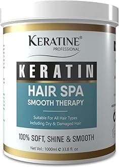 Hair Spa Smooth Therapy 100% Soft, Shine & Repair, Infused With Brazilian Nut Keratin, Treatment Protein 1000Ml
