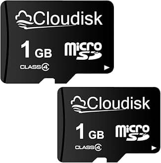 Pack of 2 Micro SD Card 1GB Flash Memory Card C4 with SD Adapter (1 GB)