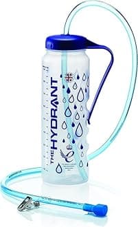 The Hydrant: Solving the Problem of Reaching, Lifting or Holding Drinks. Independent Access to Fluids - Unique & Ingenious Long Straw Water Bottle for the Elderly, Vulnerable and Disabled - 1 Litre