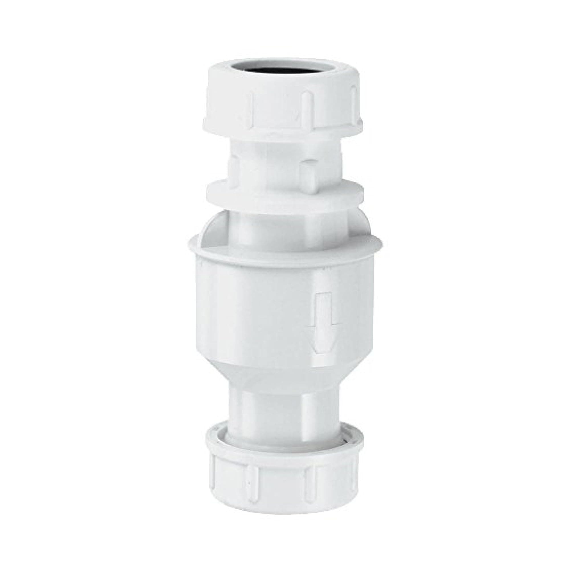 McAlpine CONVALVE in-Line Vertical Non-Return Valve - White