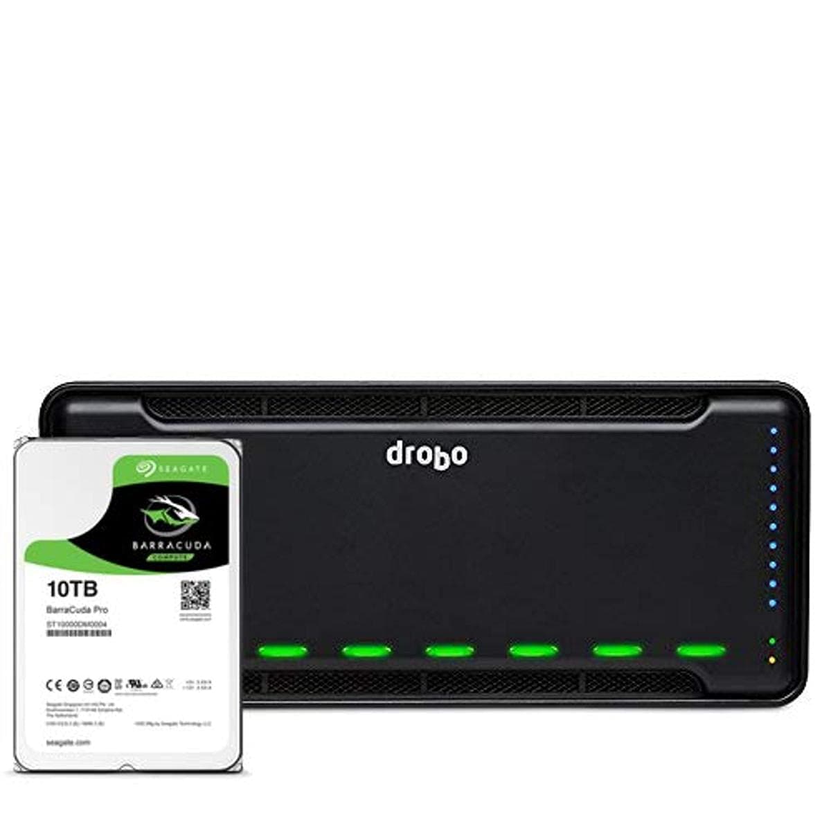 Drobo 8D 80TB Storage Array (8X10TB HDDs), Thunderbolt 3 (DRDR7A21-80TB)