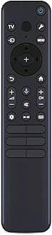RMF-TX920U TV Voice Remote Control for Sony Bravia 3, 7, 8, 9 OLED 4K Ultra HD, K-50S30, K-55XR70, K-55XR80, K-65XR90 Smart Google TVs