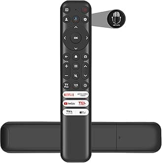 Original RC813 Vocie Remote Replacement for TCL Google TV Remote Control, Compatible with 4K UHD HDR QLED Smart TVs 【Not for TCL Fire&Roku】