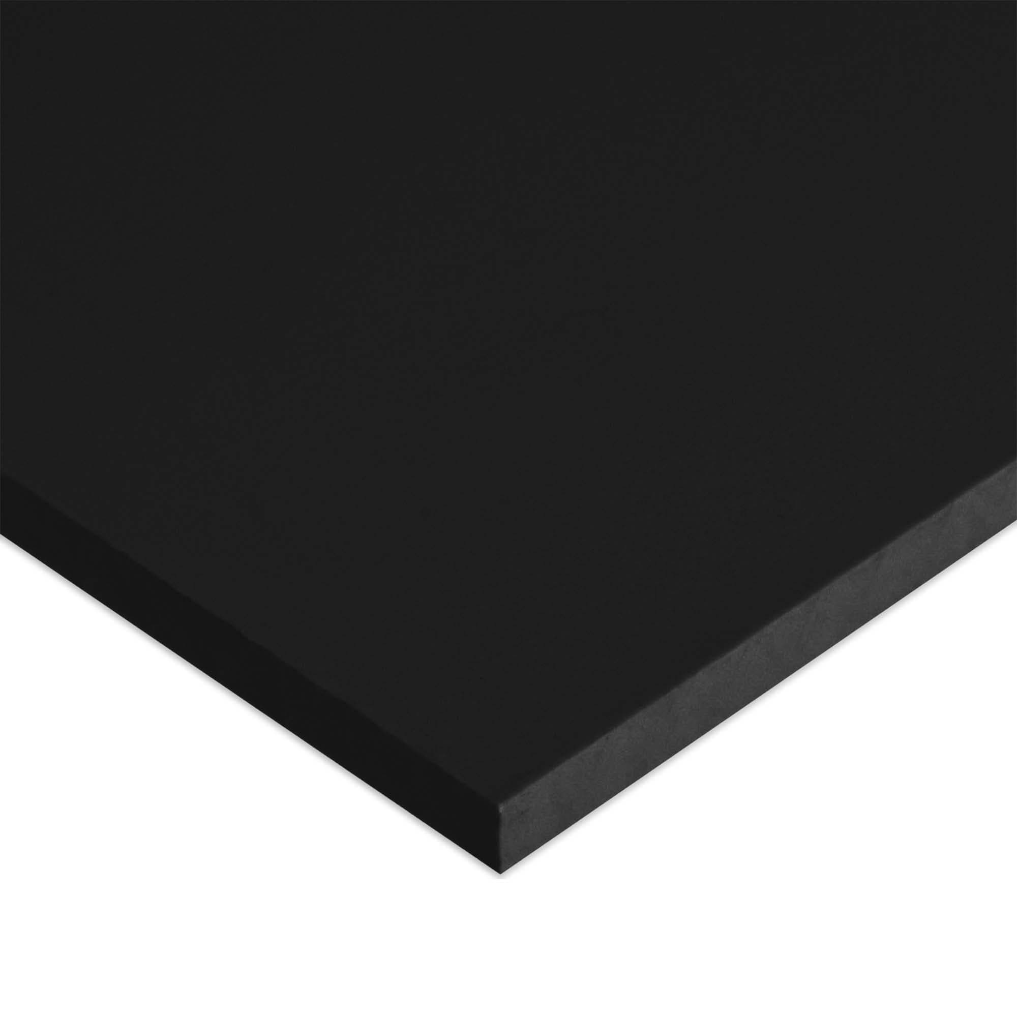 Marine Board HDPE (High Density Polyethylene) Plastic Sheet 1/4" x 24" x 36” Black Color Textured