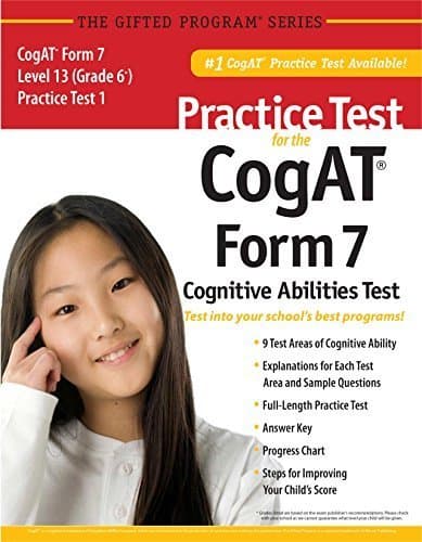 Practice Test for the CogAT® Form 7 Level 13 (Grade 6*) Practice Test 1