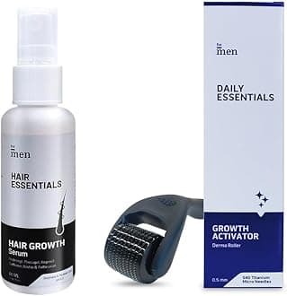 ForMen Hair Growth Serum with Growth Activator For Men | Reduce Hair Fall, Nourish Scalp, Activates Hair Follicles | 540 (0.5 mm) Titanium Micro-needles - 2 Items in Kit