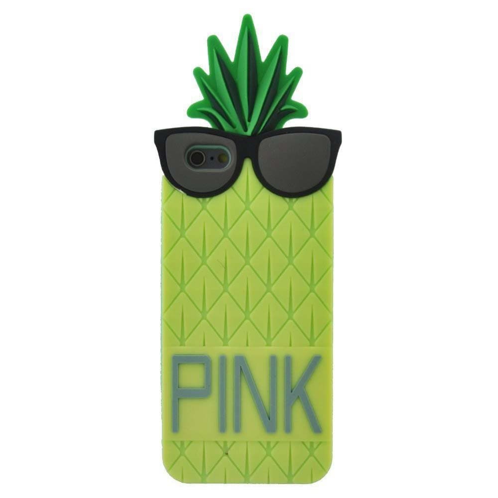 For iPhone 6S/ 6 Case, TRIFORCE LU 3D Cute Pineapple Design Soft Silicone Case Covers for iPhone 6S/6 (iPhone 6S/yellow)