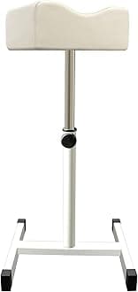 Pedicure Foot Rest,Adjustable Height Pedicure Stool,Pedicure Stand for Home Salon,Tattoo,Nail Tech(White)