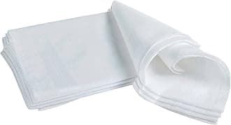 Cotton Men White Casual Style Handkerchief (Pack Of 3) Hk01_White_Free Size