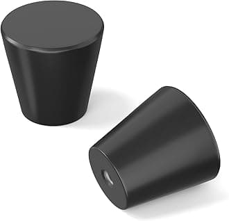 homdiy 5 Pack Black Knobs for Dresser Black Cabinet Knobs Small Drawer Pulls Round Kitchen Cabinet Hardware