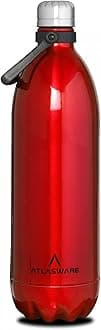 Atlasware Stainless Steel Vacuum Bottle, 2000 Ml - Red