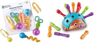 Learning Resources Helping Hands Fine Motor Tool Set Toy, Multi-Color & Spike The Fine Motor Hedgehog, Sensory, Fine Motor Toy, Hedgehog Toys for Toddler, Ages 18 Months+