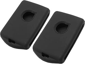 Silicone Key Fob Cover Fit for Volvo XC60 XC90 S90 V90 XC40 S60 V60 Polestar 2 3 Smart Key Fob | Car Accessories | Remote Key Protection Case - Black & Black