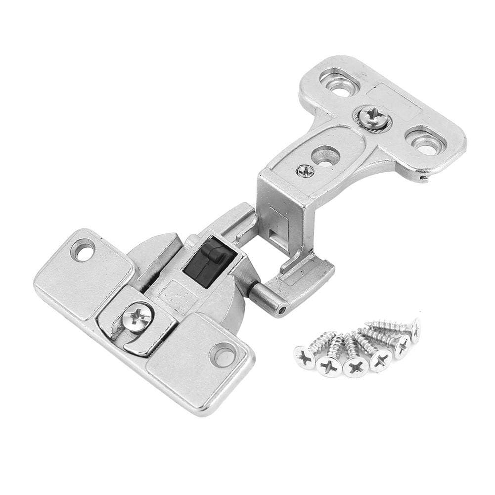 1Pcs 270 Degrees Hinge Full Open Large Angle Cabinet Wardrobe Thickening Folding Furniture Door Hinges Zinc Alloy Fixed Shift Cabinet Door Hinge Kitchen Cupboard Door Hinge Folding Door Hinge (Sliver)