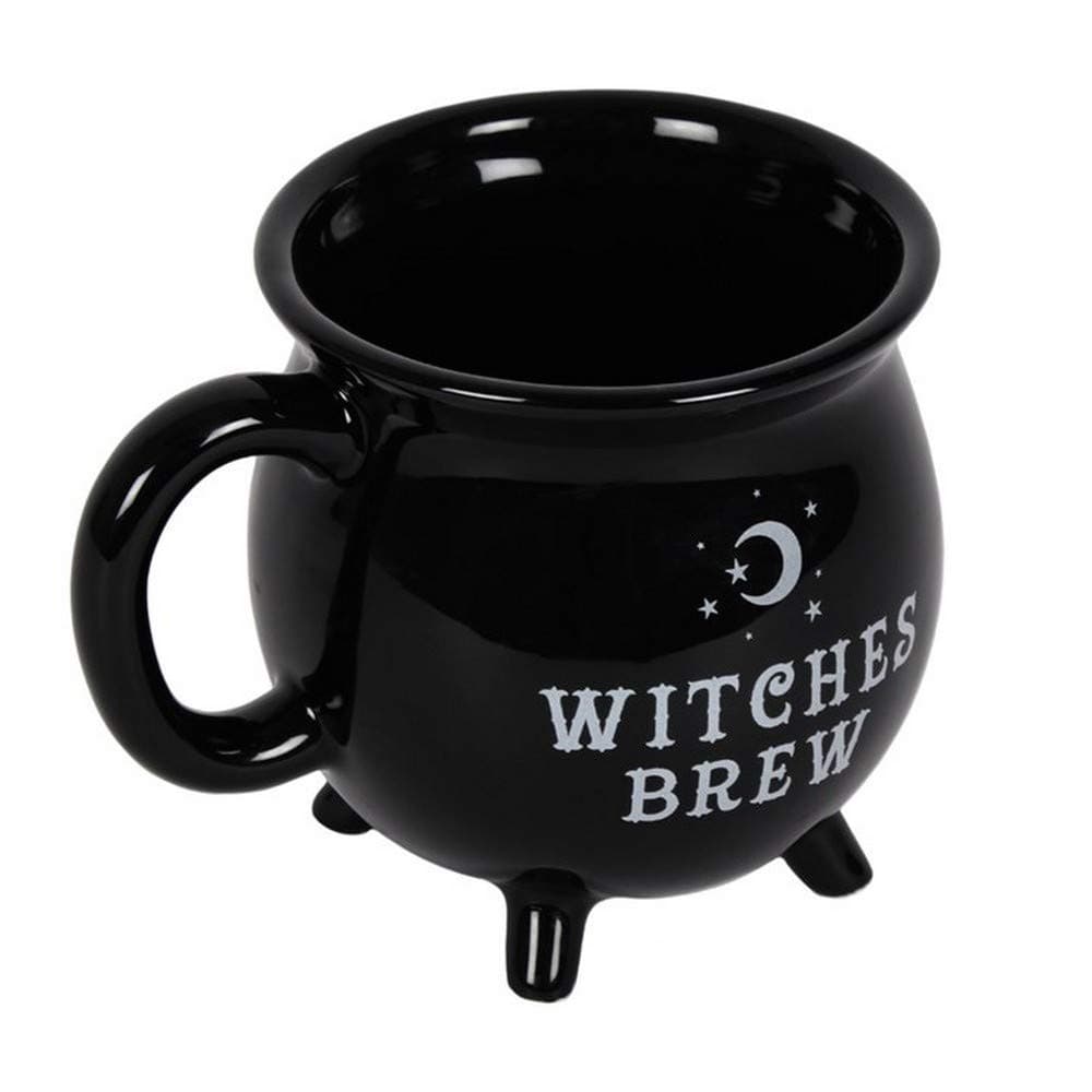 SOMETHING DIFFERENT Witches Brew Cauldron Mug Black
