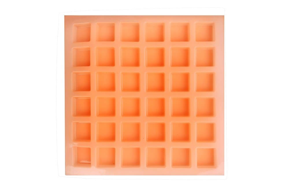 Square Silicone Soap Mold - 20 GMS, 36 Cavities